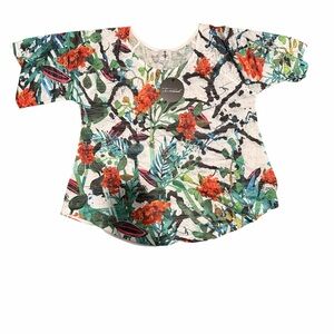 Tropical Print Inoah Woman’s Tee - Short Sleeve